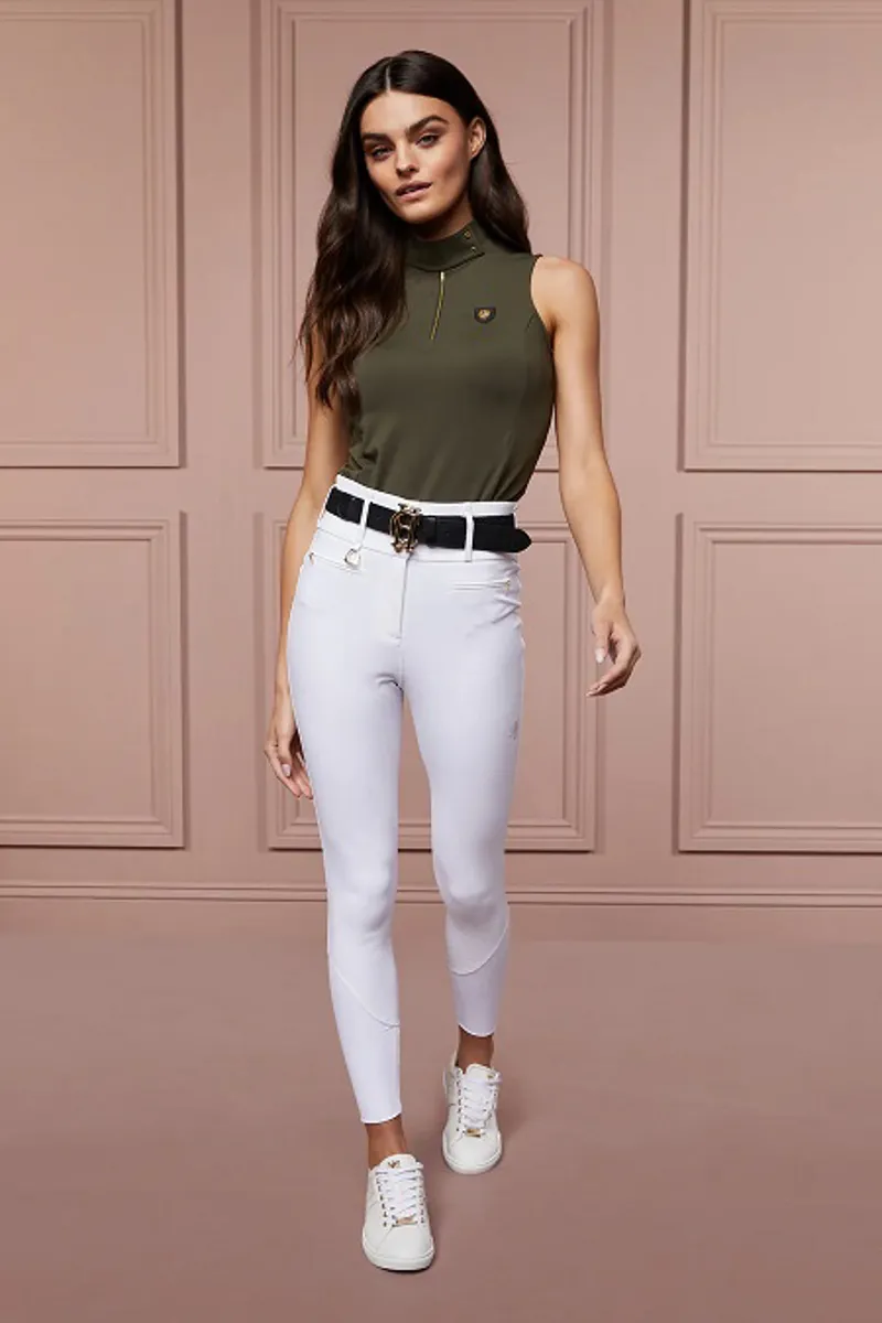 Holland Cooper Premium High Rise Breeches Ladies in White